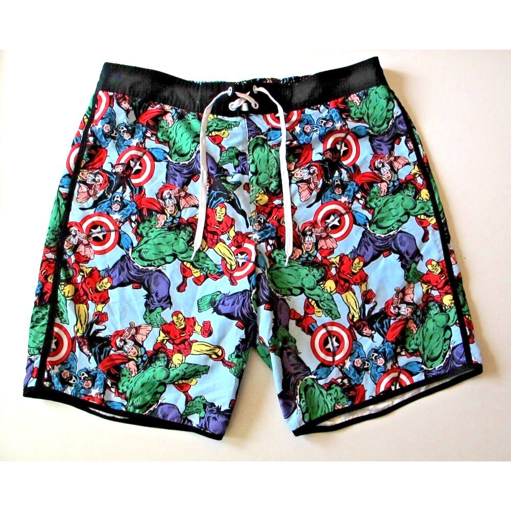 Men's XXL Marvel Avengers Swimsuit Board Shorts Trunks‎